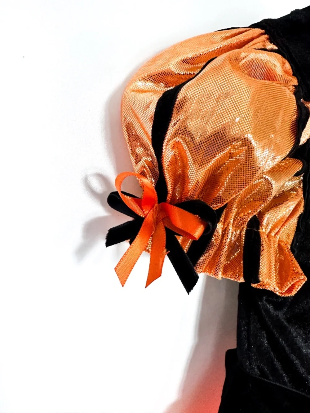 Halloween Dress Orange Black Pumpkin Princess Witch Costume 4-5T